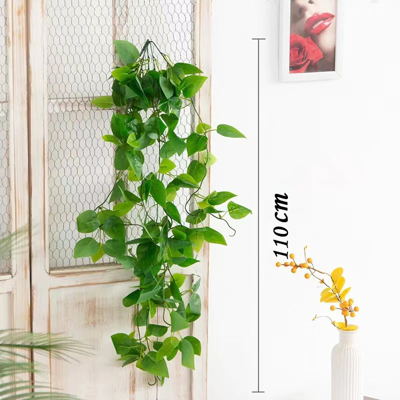 plantes artificielles en rotin à suspendre pour décoration intérieure et extérieure - vue 17 sur 29