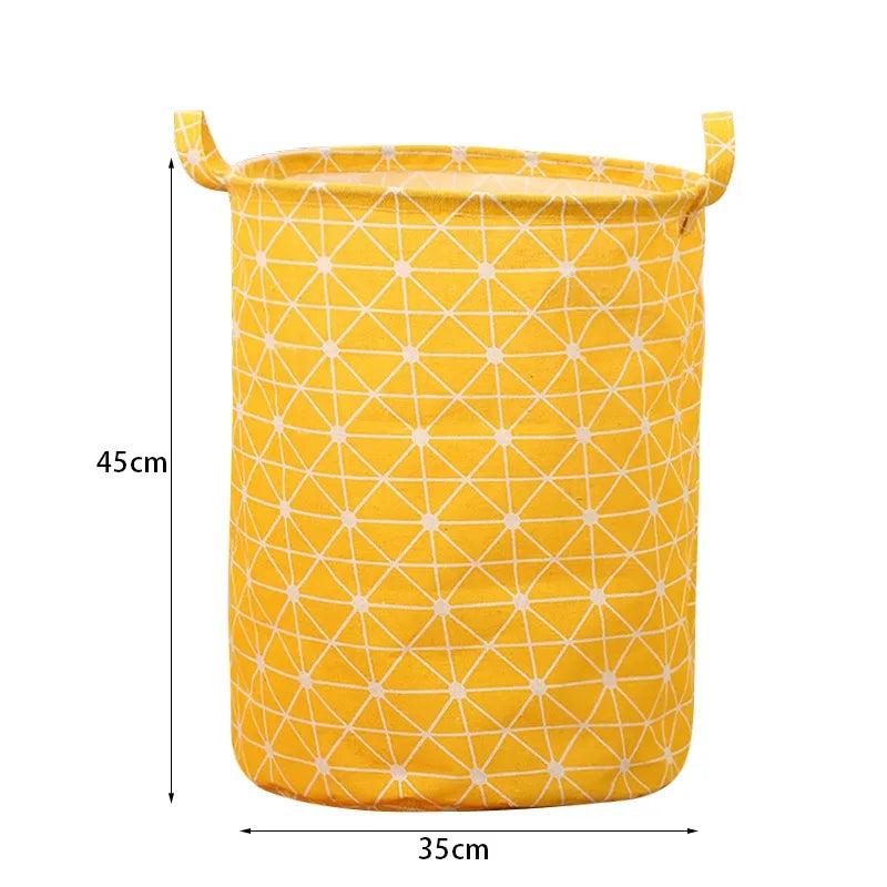 panier à linge pliable en lin étanche grande capacité de rangement - vue 11 sur 21