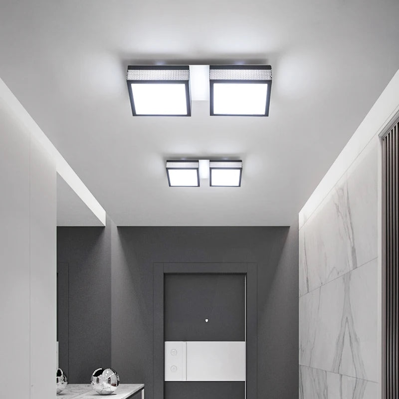 plafonnier led carré minimaliste design nordique éclairage intérieur luminaire décoratif