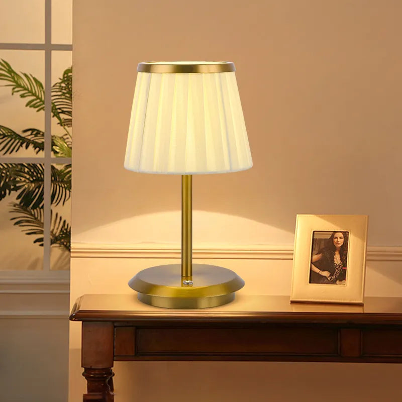 Lampe table LED USB plissée éclairage - vue 3 sur 7