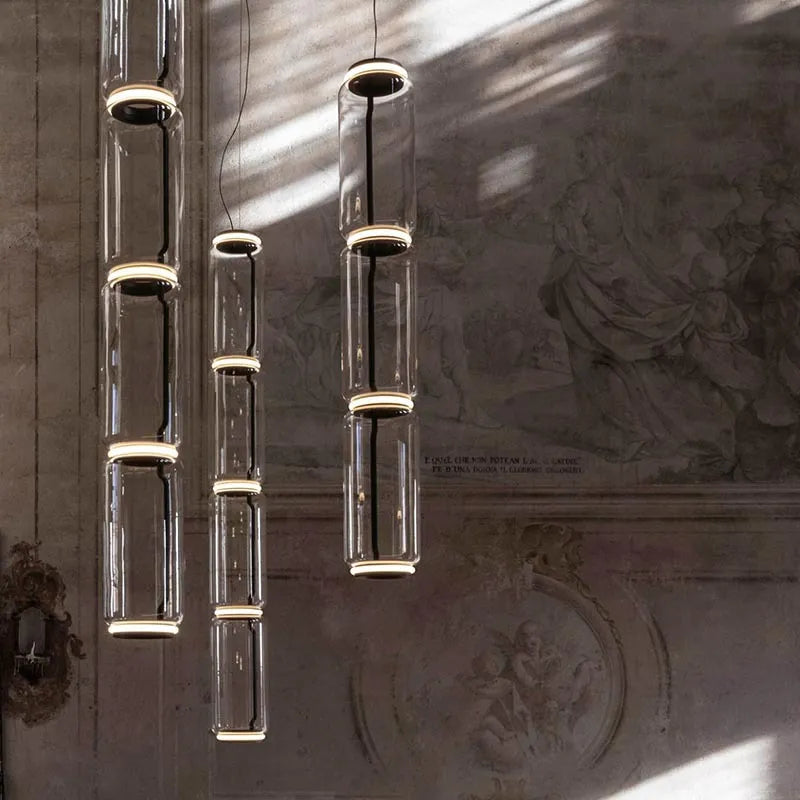 lampe led suspendue verre design moderne