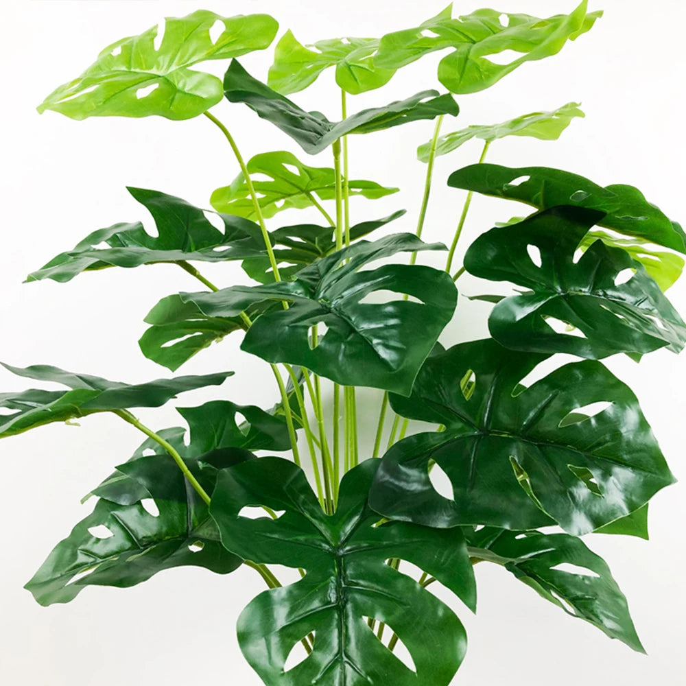 palmier tropical artificiel avec feuilles de bananier pour décoration intérieure - vue 5 sur 9