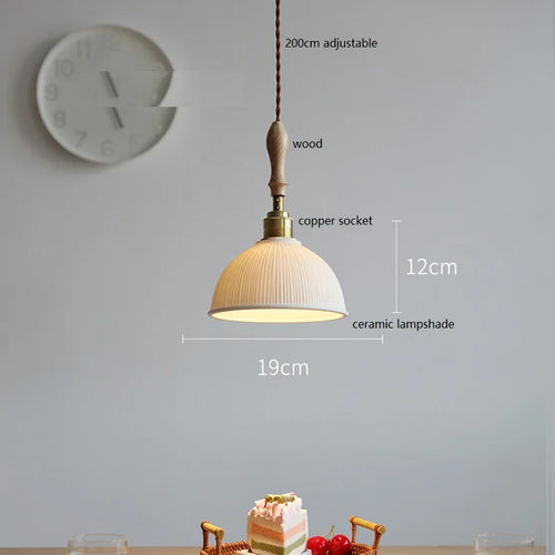 suspension LED en céramique conique design - vue 27 sur 29