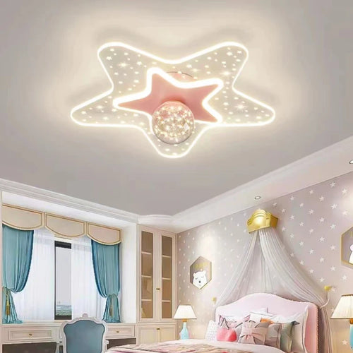 plafonnier ciel étoilé moderne pour chambre d'enfant - vue 2 sur 14