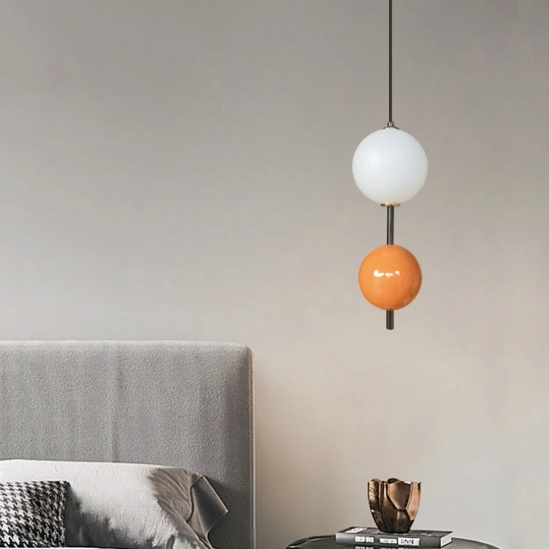 suspension en verre lumineux pour décoration intérieure moderne - vue 4 sur 12