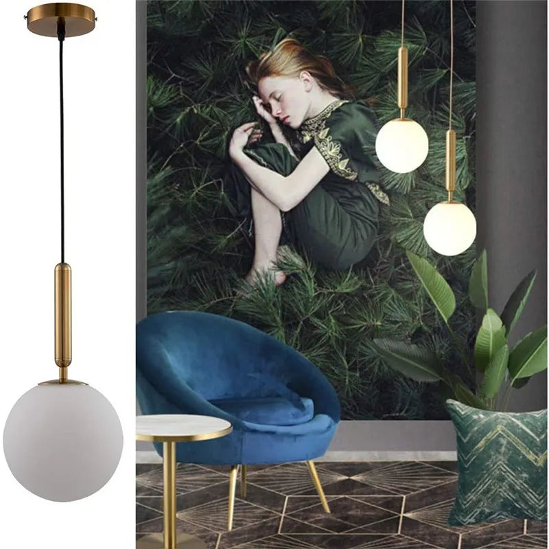 lustre moderne en verre pour décoration intérieure élégante - vue 6 sur 17