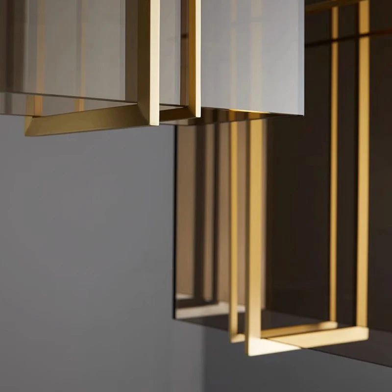 suspension led minimaliste design italien en verre - vue 6 sur 11