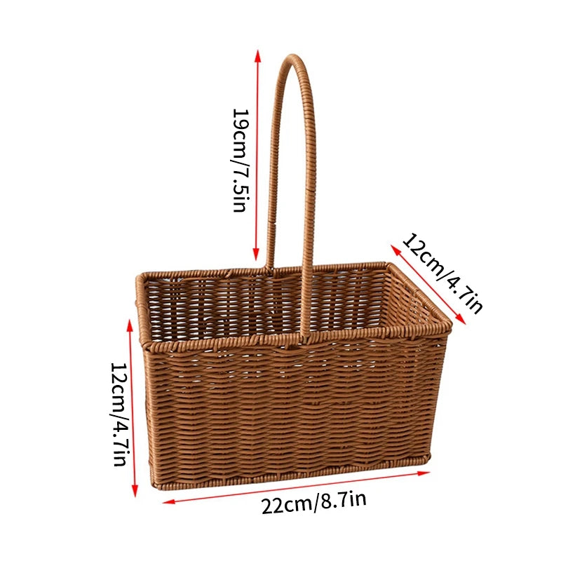 panier de rangement tissé à la main pour divers usages - vue 13 sur 17