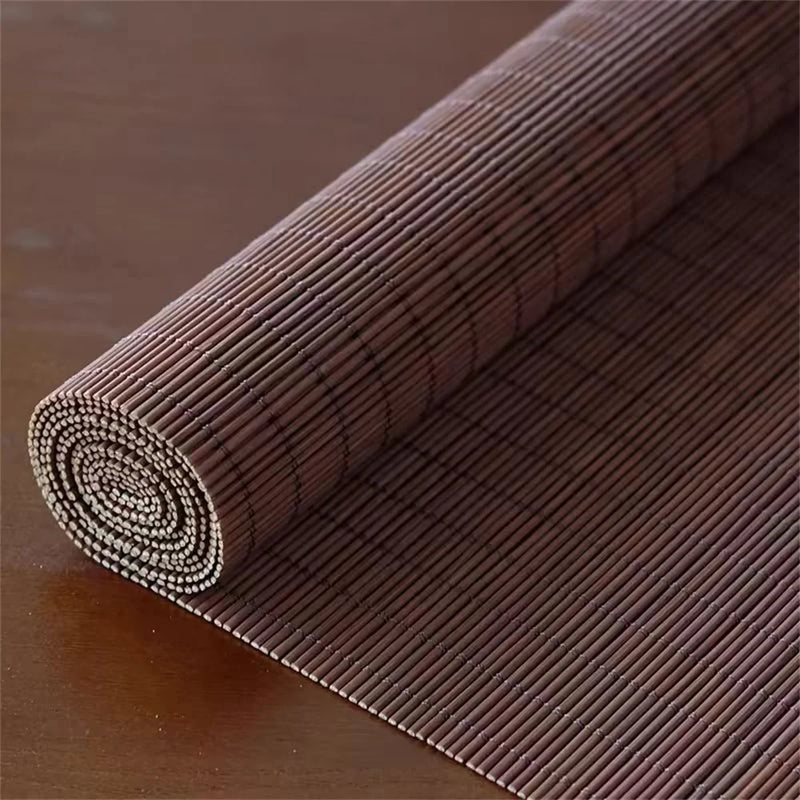 Store enrouleur bambou perlé style japonais salon chambre