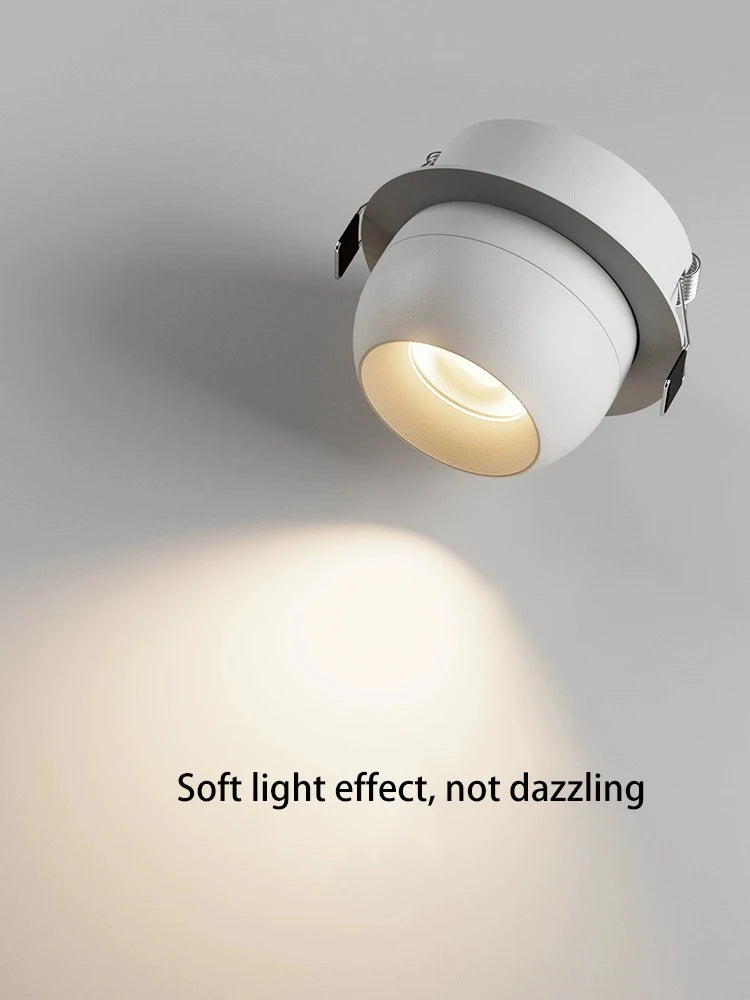 projecteur led encastrable avec angle réglable et rotation - vue 5 sur 7