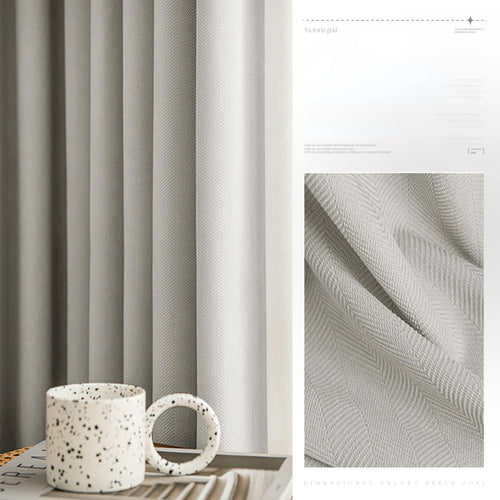 Rideau occultant moderne plissé pour salon chambre fenêtre