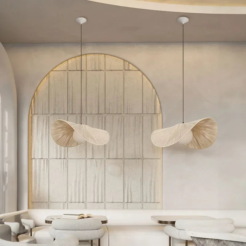 suspension en rotin pour décoration intérieure élégante - vue 3 sur 12
