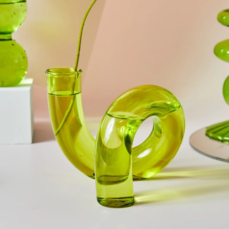 bougeoirs nordiques en verre pour mariage et cadeaux décoratifs - vue 5 sur 16