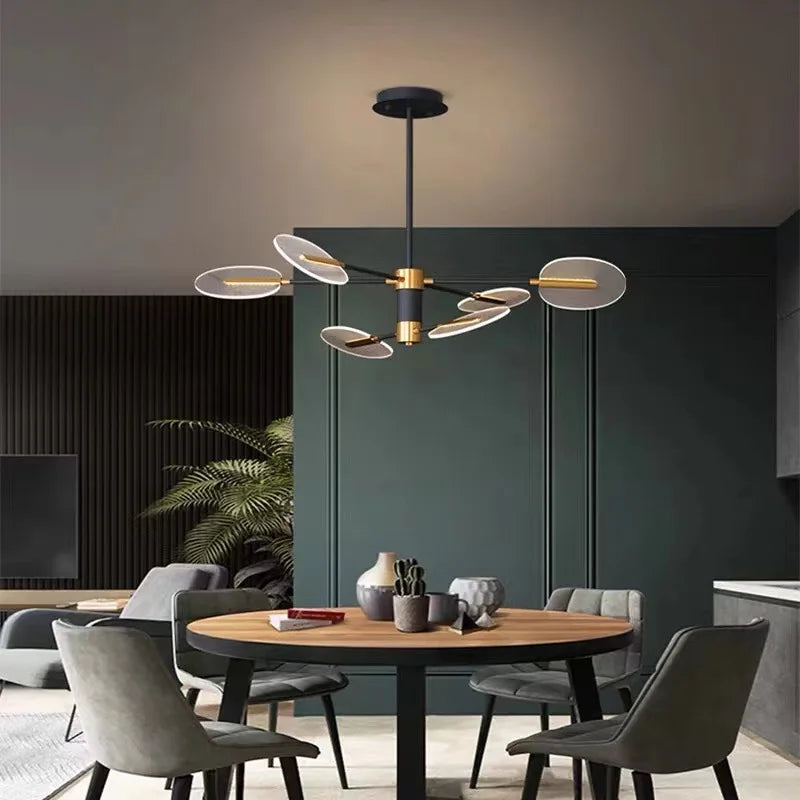 lustre led nordique créatif pour décoration intérieure moderne - vue 3 sur 9