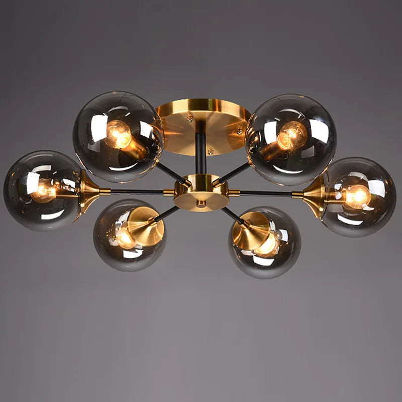 lustre moderne en verre clair pour une déco élégante - vue 4 sur 22