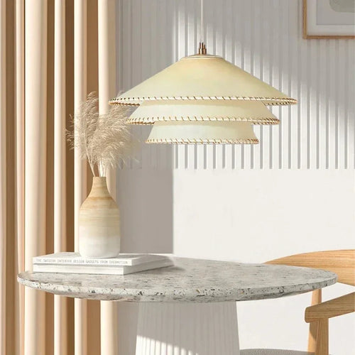 suspension wabi sabi en parchemin pour décoration intérieure - vue 5 sur 9