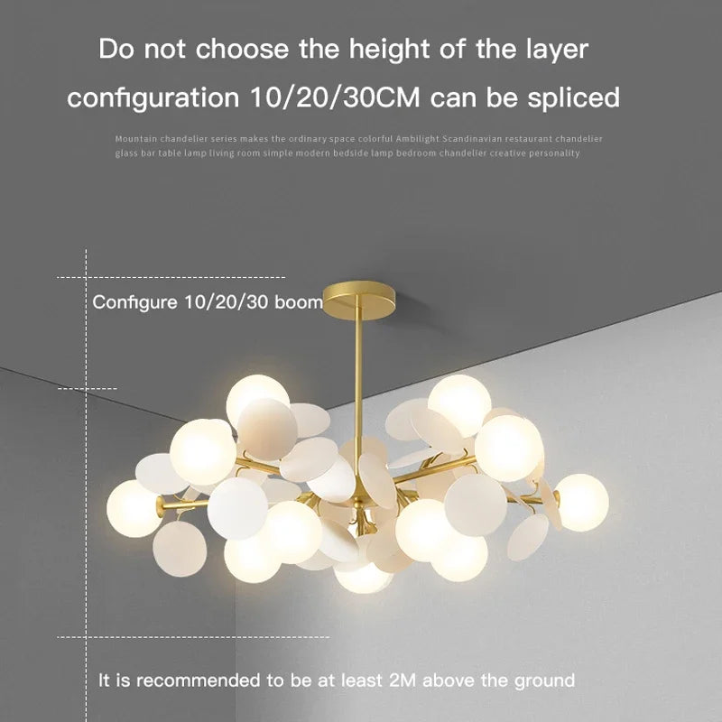 Lustre LED de Style nordique moderne