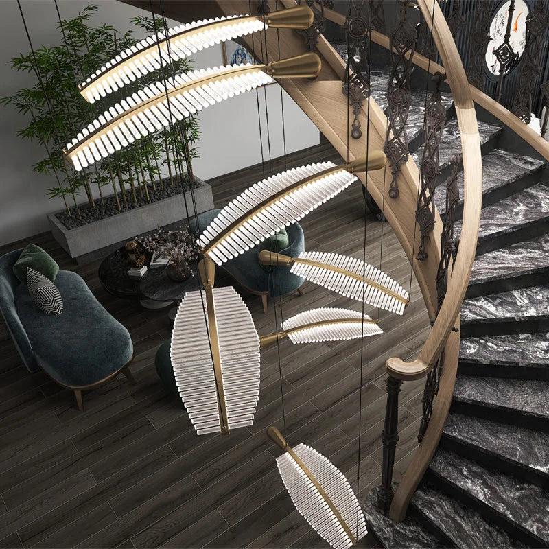 lustre suspendu en verre design pour intérieur élégant - vue 4 sur 20