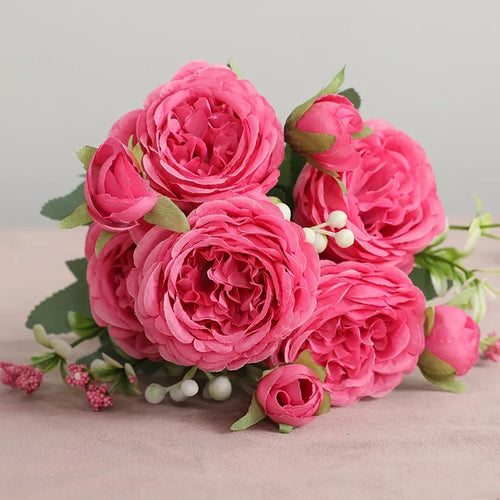 petit bouquet de fleurs artificielles pour décoration printanière et mariage - vue 31 sur 37