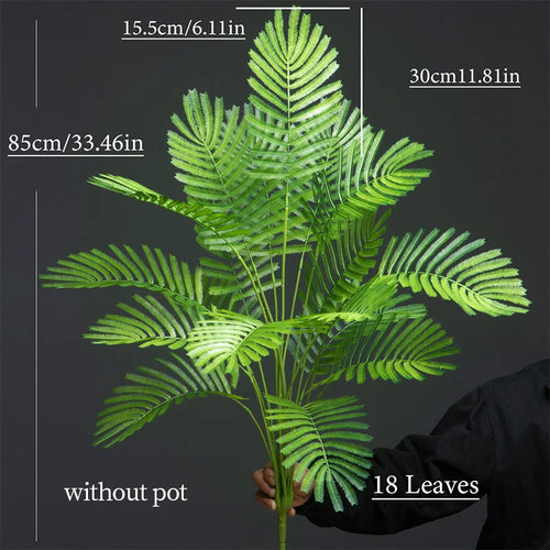 palmier tropical artificiel grandes feuilles pour décoration intérieure et extérieure - vue 7 sur 7