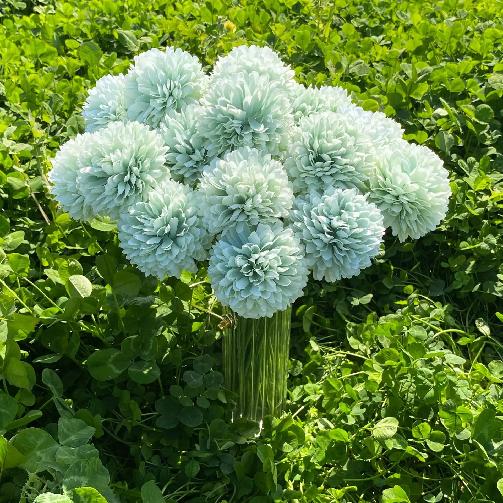 boule de chrysanthème artificielle pour décoration de mariage et fête - vue 6 sur 12