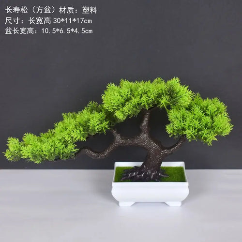 plante artificielle bonsaï en plastique pour décoration intérieure - vue 5 sur 41