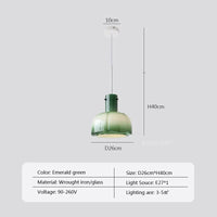 suspension en verre nordique avec motif de bourgeon de fleur