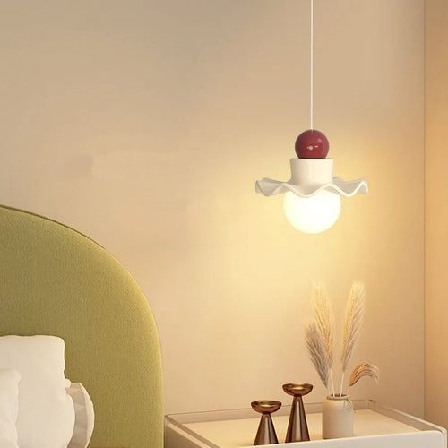 suspension fleur en éclairage nordique pour enfants et décorations - vue 2 sur 16