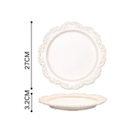 Service de table ceramique relief style vintage restaurant
