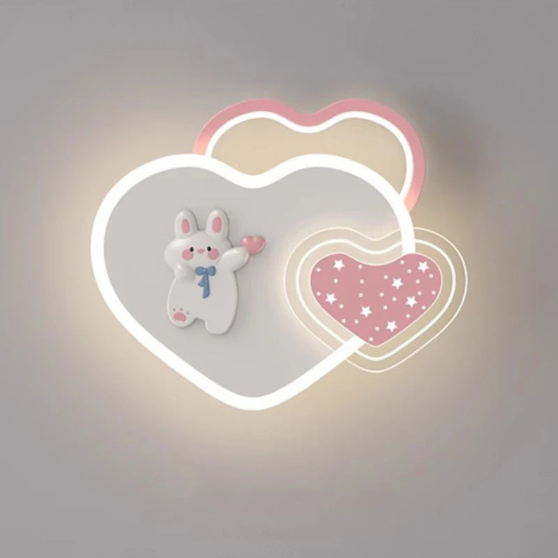 lampe de chevet mignonne pour chambre de princesse avec nœud rose - vue 5 sur 12