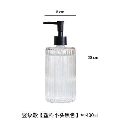 bouteille en verre pour lotion désinfectant et distributeur de savon - vue 16 sur 15