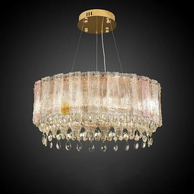 lustre en cristal de luxe avec lumières led nordiques - vue 3 sur 5