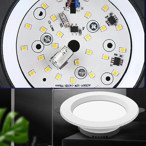plafonnier led encastré ultra mince en aluminium pour intérieur - vue 5 sur 8
