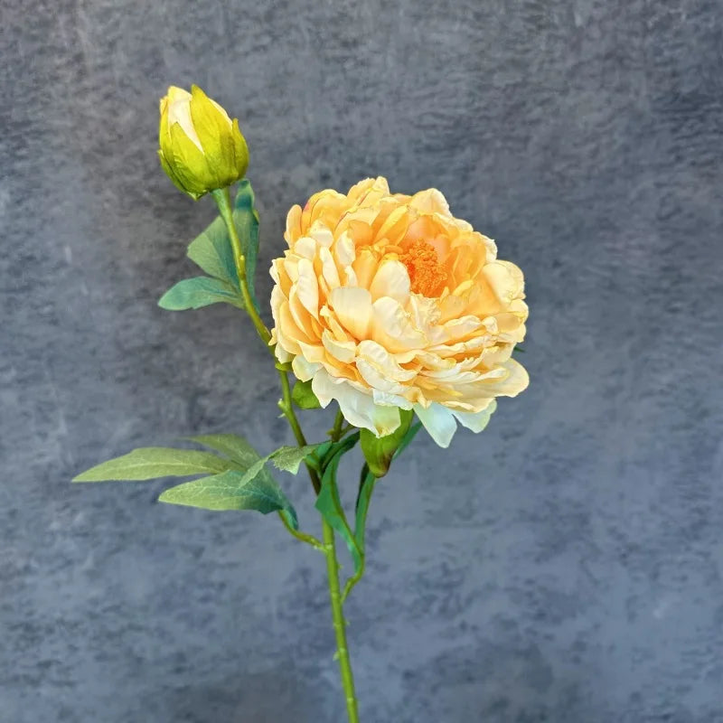 fleurs en soie pivoine rétro pour décoration mariage fête accessoires - vue 8 sur 15
