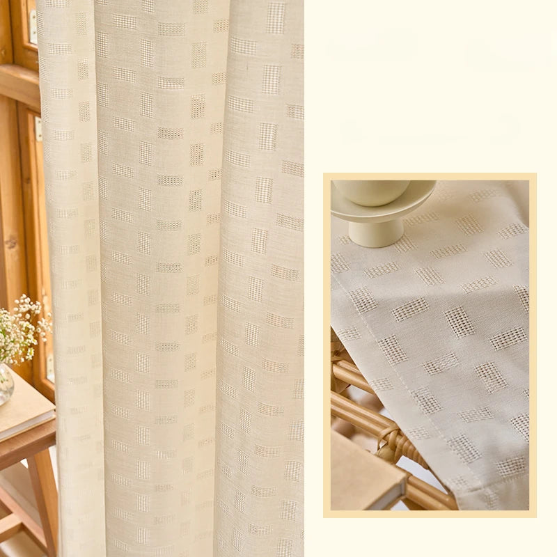 Rideau moderne plissé filtrant lumière salon chambre