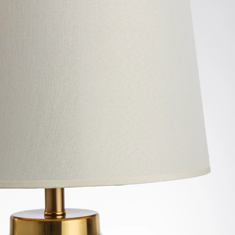 lampe de bureau minimaliste en tissu marbré pour intérieur élégant - vue 5 sur 6