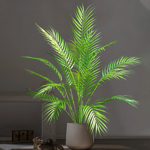 plantes artificielles tropicales grand palmier pour décoration intérieure et extérieure - vue 6 sur 9