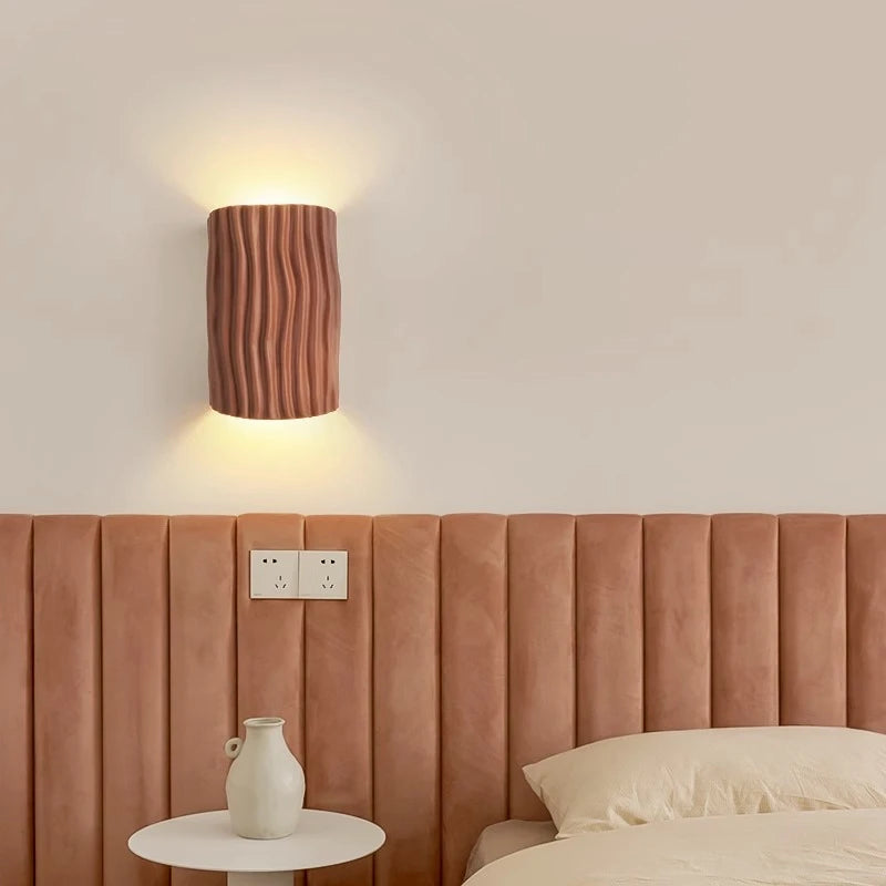 Bedroom bedside wall light, cream style living room background wall decoration light, corridor corridor atmosphere LED light - vue 4 sur 10