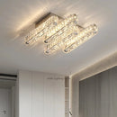 lustre post-moderne en cristal k9 led dimmable décor maison