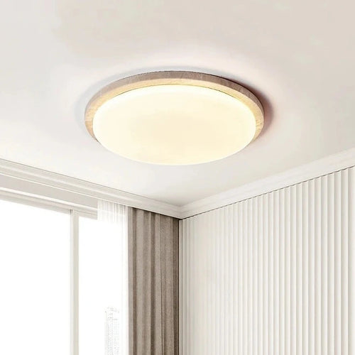 Plafonnier Led en pierre de grotte jaune