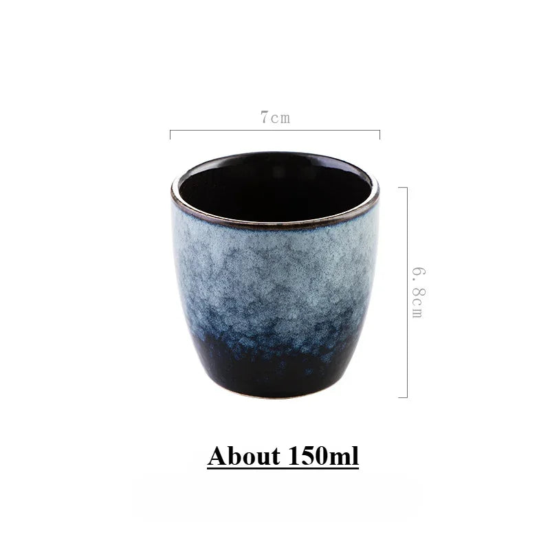 Tasse à thé japonaise ceramique style minimaliste epais