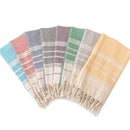 Serviette de plage coton jacquard losanges seche rapide