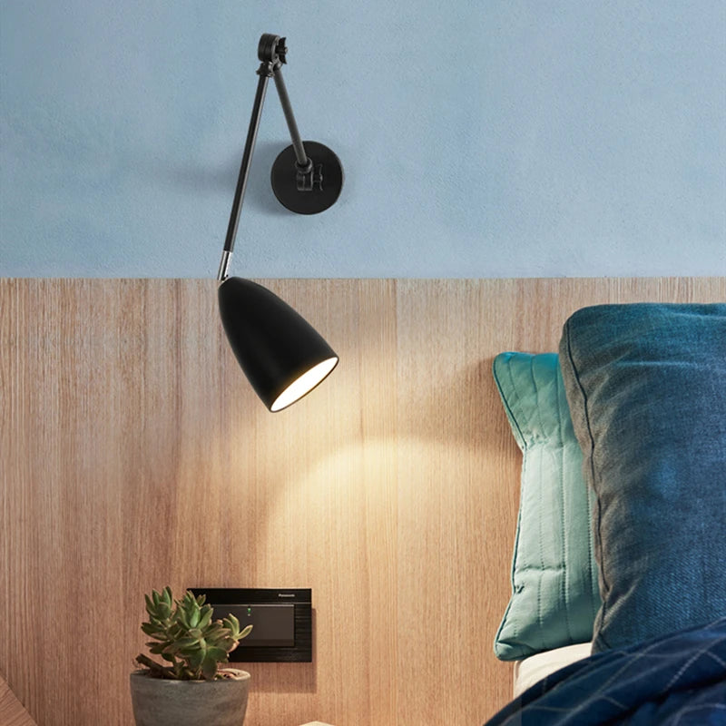 applique murale moderne nordique led en fer industriel