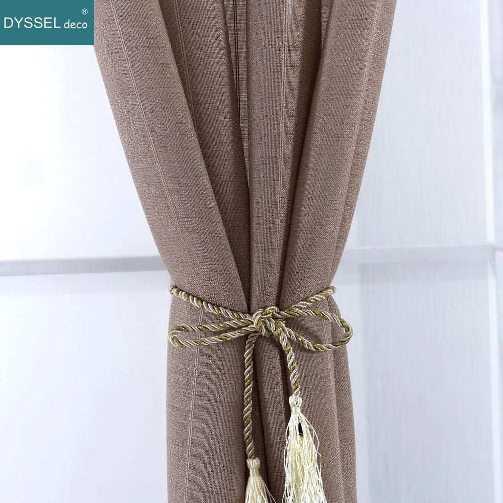 Rideau voilage rayures style europeen pour salon chambre - vue 4 sur 8