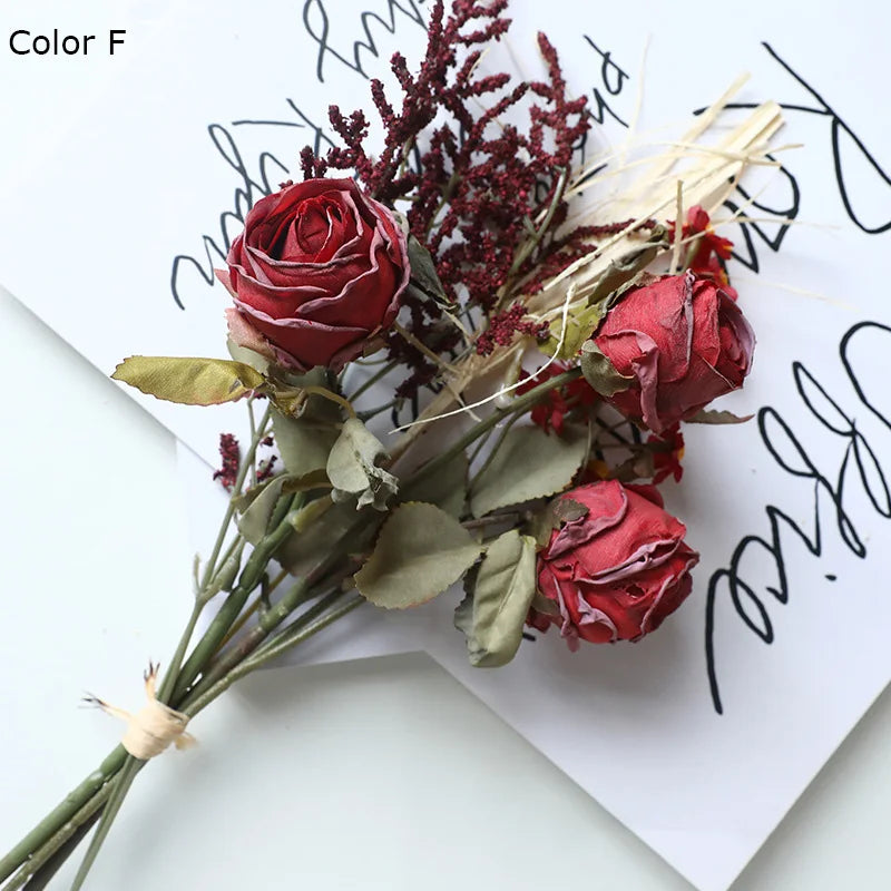 bouquet de roses simulées rétro pour décoration dHalloween - vue 9 sur 13