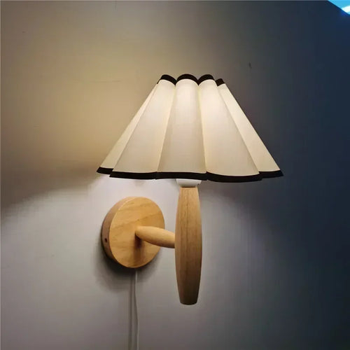 Applique murale Led en bois avec interrupteur - vue 2 sur 14