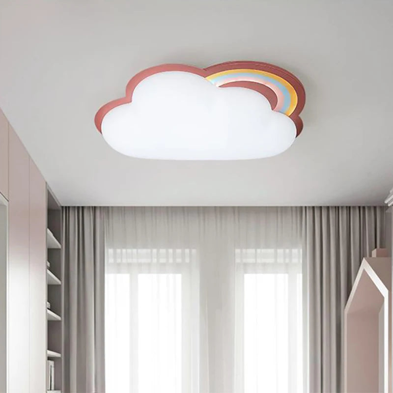 plafonnier nuage pour chambre de bébé garçon fille décor éclairage - vue 3 sur 8