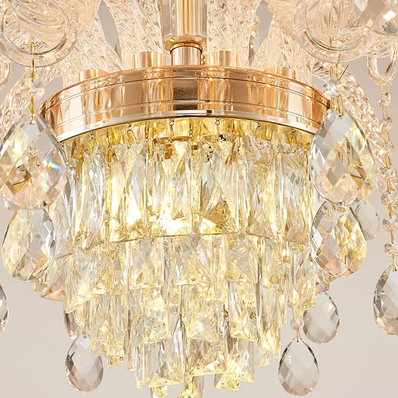 lustre en cristal design pour un éclairage élégant et raffiné - vue 6 sur 16