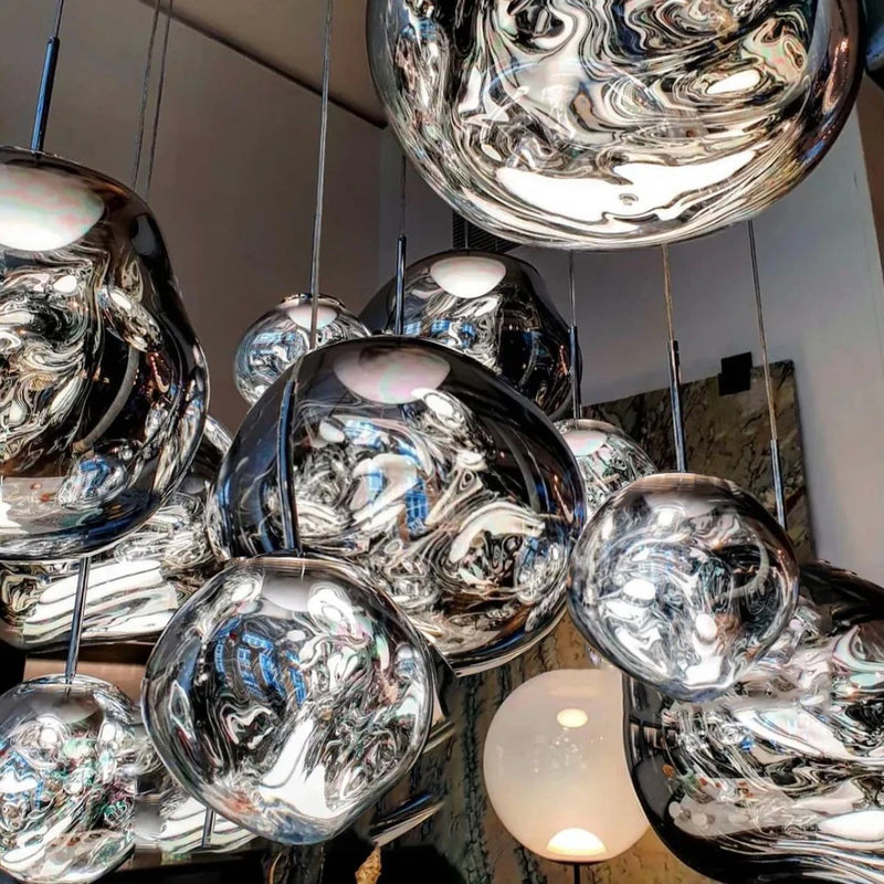 Lustres LED de lave modernes éclairage en PVC salon déco lampe suspendue luminaires de cuisine éclairage de lustre d'intérieur à la maison