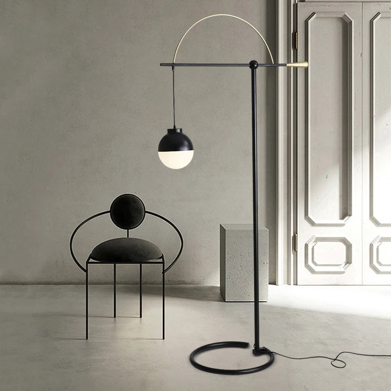 lampadaire de pêche créatif style minimaliste pour intérieur - vue 3 sur 7